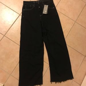 Black high waisted jeans